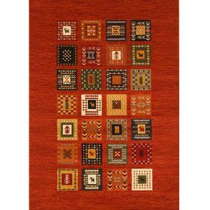 Rust Bohemian Gabbeh Rug